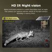 Camouflage 4G Solar Hunting Camera 6 Million Full Colour HD Wireless wifi Solar Surveillance Camera, Dual Lens Dual View, PIR Night Vision, Two-Way Audio