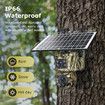 Camouflage 4G Solar Hunting Camera 6 Million Full Colour HD Wireless wifi Solar Surveillance Camera, Dual Lens Dual View, PIR Night Vision, Two-Way Audio