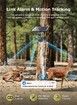 Camouflage 4G Solar Hunting Camera 6 Million Full Colour HD Wireless wifi Solar Surveillance Camera, Dual Lens Dual View, PIR Night Vision, Two-Way Audio