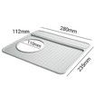 Tamping Mat for Breville 870/880,Espresso Tamper Mat,Food Grade Silicone Non-Slip,11in x 9.25in,Waterproof Heat Resistant,Espresso Tamping Station (Grey)