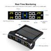 Solar Car TPMS Tire Pressure Alarm Digital Colorful Display 4 External Sensors Waterproof Tire Presssure Monitoring System Built in Version