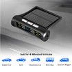 Solar Car TPMS Tire Pressure Alarm Digital Colorful Display 4 External Sensors Waterproof Tire Presssure Monitoring System Built in Version