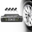 Solar Car TPMS Tire Pressure Alarm Digital Colorful Display 4 External Sensors Waterproof Tire Presssure Monitoring System Built in Version