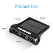 Solar Car TPMS Tire Pressure Alarm Digital Colorful Display 4 External Sensors Waterproof Tire Presssure Monitoring System Built in Version