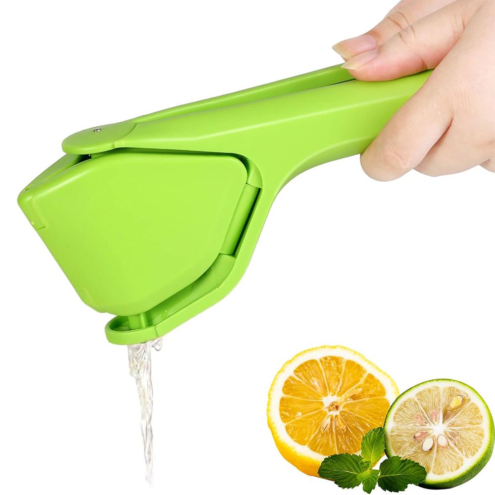 Lemon Squeezer, Hand Citrus Press, Folds Design For Saving Space Storage, Easy to Make Juice, Green
