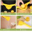 Lemon Squeezer, Hand Citrus Press, Folds Design For Saving Space Storage, Easy to Make Juice, Green