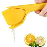 Lemon Squeezer, Hand Citrus Press, Folds Design For Saving Space Storage, Easy to Make Juice, Yellow