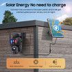 Solar-Powered 20X Zoom Dual Lens Security Camera with AI Human Detection, 50M Night Vision, IP66 Waterproof, 2-Way Audio for Indoor/Outdoor
