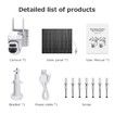 Solar Security Camera 3MP HD PTZ 360° Night Vision, PIR Motion Detection, 4G , Cloud & Local Storage, 7800mAh Battery for Outdoor/Indoor Use
