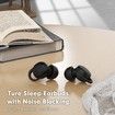 Wireless Bluetooth Earbuds Comfortable Noise Blocking LED Power Display Music Sleep Dual Mode for Sleeping Working Hiking Color Green