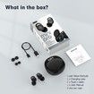 Wireless Bluetooth Earbuds Comfortable Noise Blocking LED Power Display Music Sleep Dual Mode for Sleeping Working Hiking Color Green