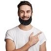 2 Pcs Beard Bandana, Men Beard Bib Black Beard Covers Soft Comfortable and Silky Satin Facial Hair Apron Guard Bonnet Rag Man Bedtime Bib Beard Cap