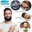2 Pcs Beard Bandana, Men Beard Bib Black Beard Covers Soft Comfortable and Silky Satin Facial Hair Apron Guard Bonnet Rag Man Bedtime Bib Beard Cap