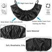 2 Pcs Beard Bandana, Men Beard Bib Black Beard Covers Soft Comfortable and Silky Satin Facial Hair Apron Guard Bonnet Rag Man Bedtime Bib Beard Cap