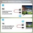 Wireless HDMI Transmitter and Receiver, Portable Wireless HDMI Extender Kit, Plug and Play,5GHz 1080P 60fps Video Audio Projection for Laptop