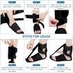 Plantar Fasciitis Night Splint, Plantar Fasciitis Relief Brace with Adjustable Straps,Achilles Tendonitis, Day & Night Support, Black