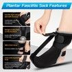 Plantar Fasciitis Night Splint Sock Upgraded Plantar Fasciitis Brace for Women Men with Arch Support for Achilles Tendonitis Foot Drop Heel Spur