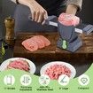 Fresh Meat Slicer Cleaver Knife,Stainless Steel Kitchen Knife Set With Sharpener,Meat Cutter For Pork Chicken Beef Jerky, Thickness Adjustable