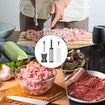 Fresh Meat Slicer Cleaver Knife,Stainless Steel Kitchen Knife Set With Sharpener,Meat Cutter For Pork Chicken Beef Jerky, Thickness Adjustable