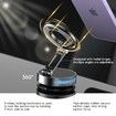 Vacuum Magnetic Phone Holder Suction Magnetic 360 Degree Adjustable Car Phone Holder,Cell Phone Holders with Adhesive Paper(Black)