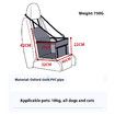Grey Pet Single Car Mat Dog & Cat Safety Seat Backseat Bed, Anti-Dirty & Waterproof Perfect for Travel