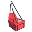 Red Pet Single Car Mat Dog & Cat Safety Seat Backseat Bed, Anti-Dirty & Waterproof Perfect for Travel