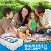 4packs 150ml Water Fill Reusable Coolers Quick Freeze Space Saving for Summer Cold Lunch Boxes Ice Packs