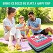 4packs Xl Slim Water Fill Reusable Coolers Quick Freeze Space Saving for Summer Cold Lunch Boxes Ice Packs
