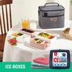 4packs Xl Slim Water Fill Reusable Coolers Quick Freeze Space Saving for Summer Cold Lunch Boxes Ice Packs
