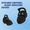Sleep Headphones Earbuds for Side Sleepers,Comfortable Noise Blocking,Bluetooth 5.3 Wireless Headphones for Sleeping,Running,Driving,Hiking- Black