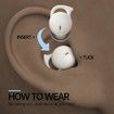 Sleep Headphones Earbuds for Side Sleepers,Comfortable Noise Blocking,Bluetooth 5.3 Wireless Headphones for Sleeping,Running,Driving,Hiking- White