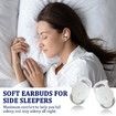 Sleep Headphones Earbuds for Side Sleepers,Comfortable Noise Blocking,Bluetooth 5.3 Wireless Headphones for Sleeping,Running,Driving,Hiking- White