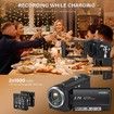 Video Camera Camcorder,QHD 2.7K Camcorder 50MP 16X Digital Video Camera,2.8In 270 Degree Rotation Screen Vlogging Camera with 32GB Card and Two Batteries
