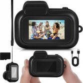 Mini Keychain Camera 1080p Small Retro Portable Photo Video Camera 100 Mins Battery Life Micro Video Camcorder for Travel Study Recording 64GB
