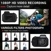 Mini Keychain Camera 1080p Small Retro Portable Photo Video Camera 100 Mins Battery Life Micro Video Camcorder for Travel Study Recording 64GB