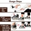 57.5cm Shoe Horn Long Handle for Seniors, Extended Foot Shoe Funnel, Shoe Assist Device for Sneakers, Soft Shoes