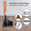 57.5cm Shoe Horn Long Handle for Seniors, Extended Foot Shoe Funnel, Shoe Assist Device for Sneakers, Soft Shoes