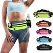 Running Waist Bag with Reflective Dog Walking Leash for Night Jogging with Leash for Outdoor Activities, Blue