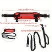 Running Waist Bag with Reflective Dog Walking Leash for Night Jogging with Leash for Outdoor Activities, Orange
