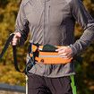 Running Waist Bag with Reflective Dog Walking Leash for Night Jogging with Leash for Outdoor Activities, Orange