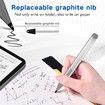 Slim Pen 2 for Microsoft Surface with 4096 Pressure, Eraser and Right Click, Palm Rejection, Graphite Nib, for Surface Pro 11, 10, 9, 8, 7, 6, 5, Silver