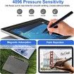 Slim Pen 2 for Microsoft Surface with 4096 Pressure, Eraser and Right Click, Palm Rejection, Graphite Nib, for Surface Pro 11, 10, 9, 8, 7, 6, 5, 4, Black