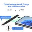 Slim Pen 2 for Microsoft Surface with 4096 Pressure, Eraser and Right Click, Palm Rejection, Graphite Nib, for Surface Pro 11, 10, 9, 8, 7, 6, 5, 4, Black