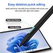 Slim Pen 2 for Microsoft Surface with 4096 Pressure, Eraser and Right Click, Palm Rejection, Graphite Nib, for Surface Pro 11, 10, 9, 8, 7, 6, 5, 4, Black