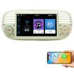 2+32GB Car Stereo for Fiat 500 2007 to 2015 with Wireless Carplay and Andriod Auto Digital Media Receiver, 7 inch IPS HD Touch Screen Car Radio