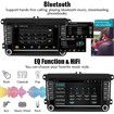 Android Car Stereo for VW Volkswagen Seat Golf Passat Jetta Beetle Tiguan Touran EOS 7 inch Double Din Touchscreen Bluetooth Radio with Apple Android
