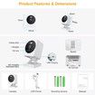 3MP WiFi Surveillance Camera Night Vision PIR Color Motion Detection Child Pets with 32G Memory Card
