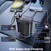 Car Quick Charger PD69W Type C Car Accessories Adapter iPhone 16 LIGHTING Charger Fast Charging Travel Essentials Road Trip Essentials iPhone 15 14 13 12
