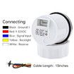 225mm 240-33ohms Fuel Level Sensor Sender+White 52mm Fuel Level Gauge for Boat Car Truck ATV