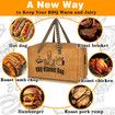 BBQ Blanket for Resting Meat,Insulated Brisket Resting Blanket for Smoking with Handle Strap & Wide Mouth for Pork Shoulders Turkeys Picnic BBQ Party